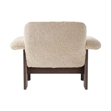 Fauteuil Brasilia low back - Dark oak-Nature sheepskin curly - Audo Copenhagen