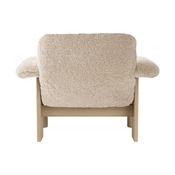 Fauteuil Brasilia low back - Natural oak-Nature sheepskin curly - Audo Copenhagen