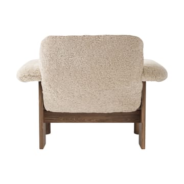 Fauteuil Brasilia low back - Walnut-Nature sheepskin curly - Audo Copenhagen