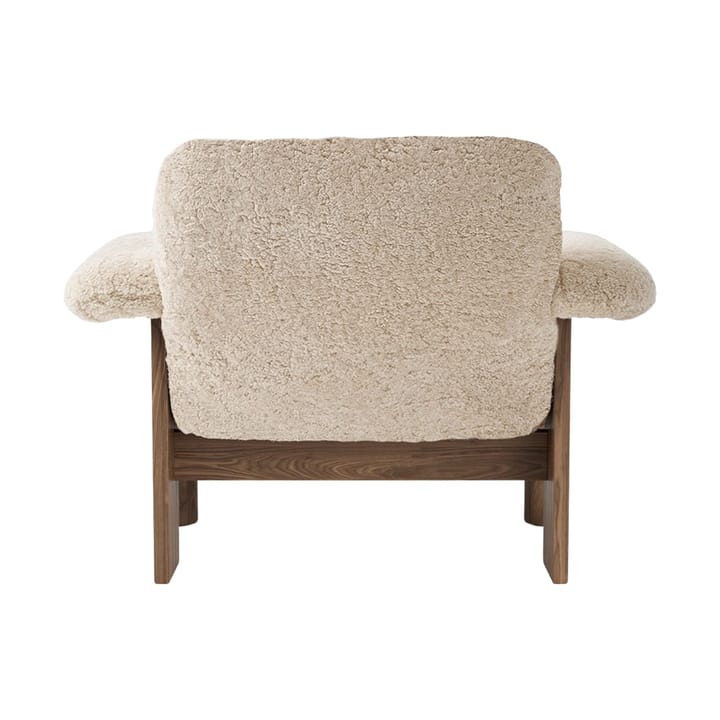 Fauteuil Brasilia low back, Walnut-Nature sheepskin curly Audo Copenhagen