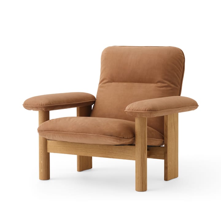 Fauteuil Brasilia - Oiled oak-Dunes camel leather 21004 - Audo Copenhagen