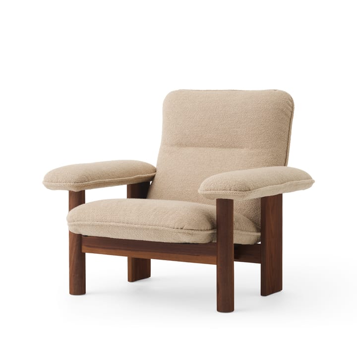 Fauteuil Brasilia - Walnut-Bouclé 02 beige - Audo Copenhagen