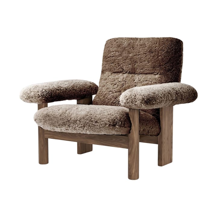 Fauteuil Brasilia - Walnut-Sahara sheepskin curly - Audo Copenhagen