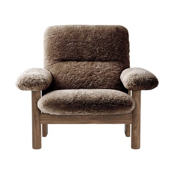 Fauteuil Brasilia - Walnut-Sahara sheepskin curly - Audo Copenhagen