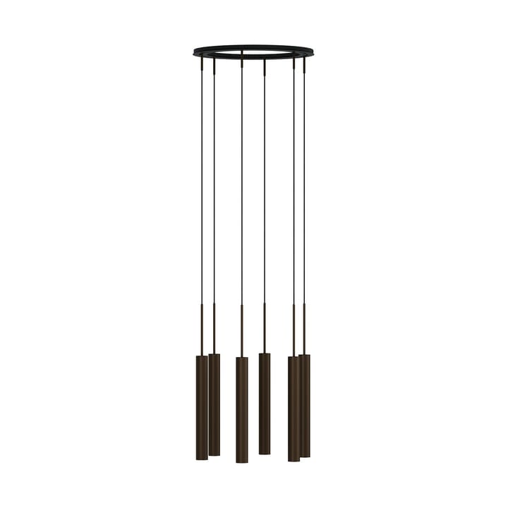 Lampe chandelier Tubulaire 6 - Anodized bronzed - Audo Copenhagen