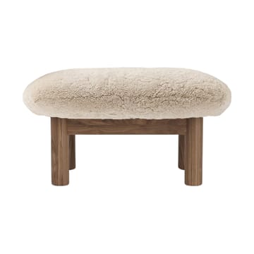 Repose-pieds Brasilia - Walnut-Nature sheepskin curly - Audo Copenhagen