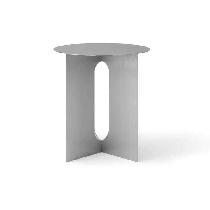 Table d'appoint Androgyne Ø40cm - Brushed steel - Audo Copenhagen