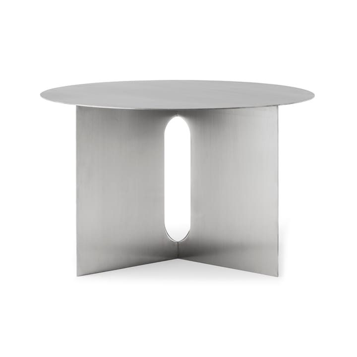 Table d'appoint Androgyne Ø63 cm, Brushed steel Audo Copenhagen