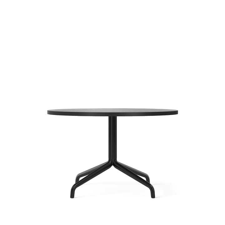 Table de salon Harbour Column, oak black, structure en acier noir Audo Copenhagen