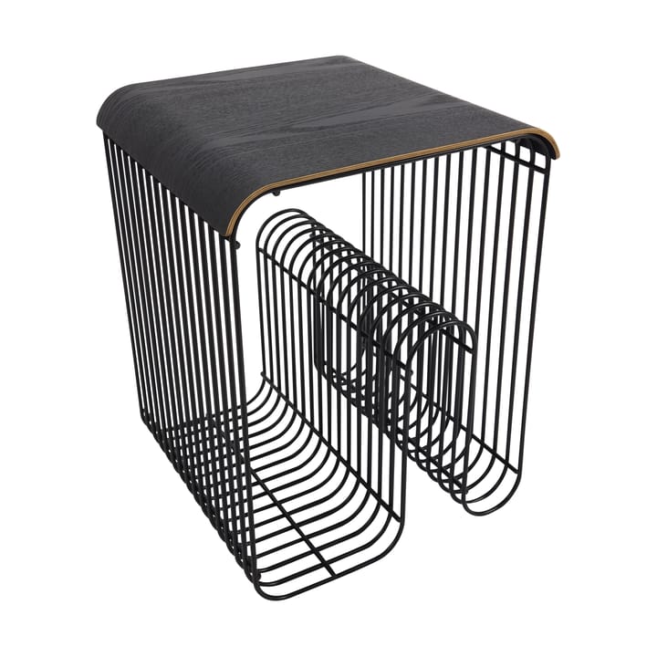 Plateau/couvercle Curva pour tabouret Curva 33 cm, Noir AYTM