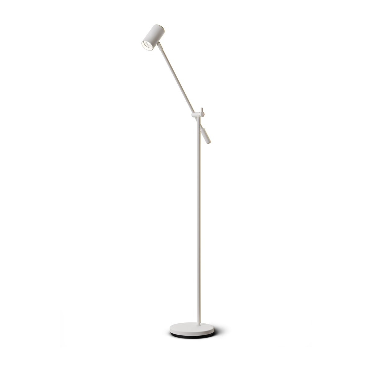 Belid Lampe sur pied avec bras mobile Tyson Ø19,8 cm Structure blanche