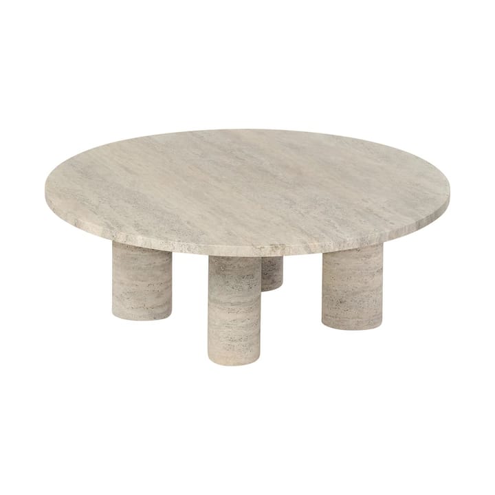 Table basse Volos L Ø75 cm, Travertine blomus