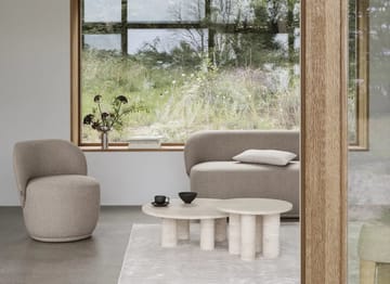 Table basse Volos L Ø75 cm - Travertine - blomus