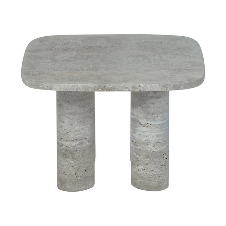 Table d'appoint Volos S 52x52 cm, Silver Travertine blomus