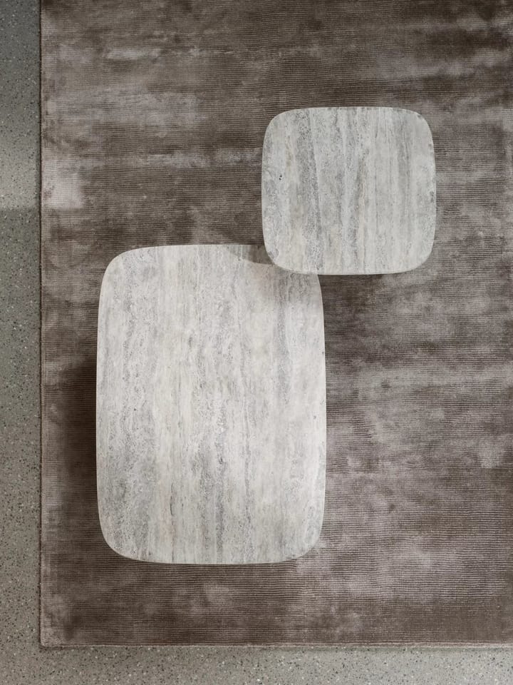 Table d'appoint Volos S 52x52 cm, Silver Travertine blomus