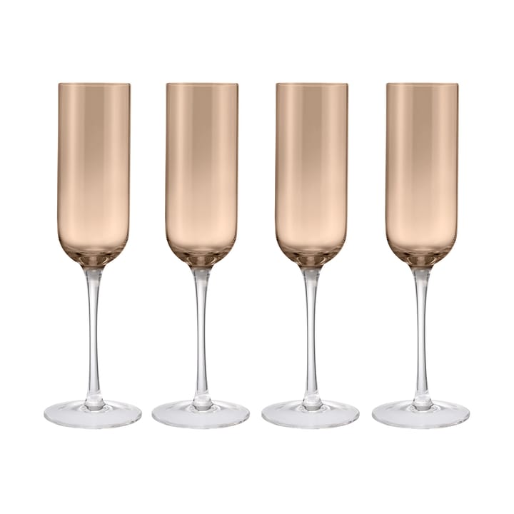 Verre à champagne Fuumi 22 cl lot de 4, Coffee - clair blomus