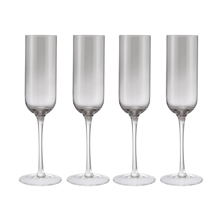 Verre à champagne Fuumi 22 cl lot de 4, Smoke - clair blomus