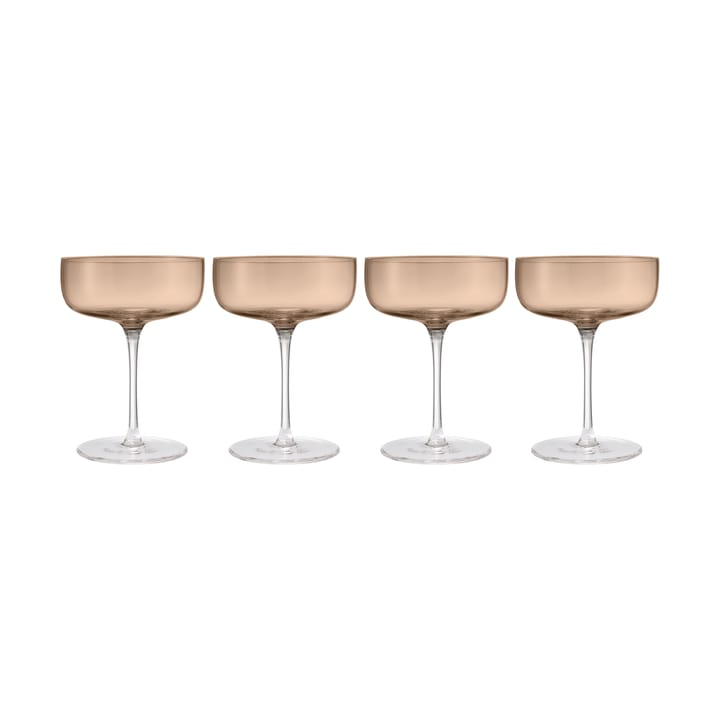 Verre à champagne Fuumi Coupe 28 cl lot de 4, Coffee - clair blomus