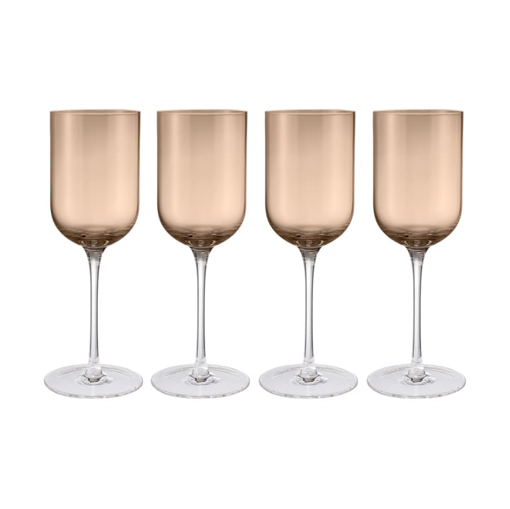 Verres à vin Fuumi 31 cl lot de 4, Coffee - clair blomus