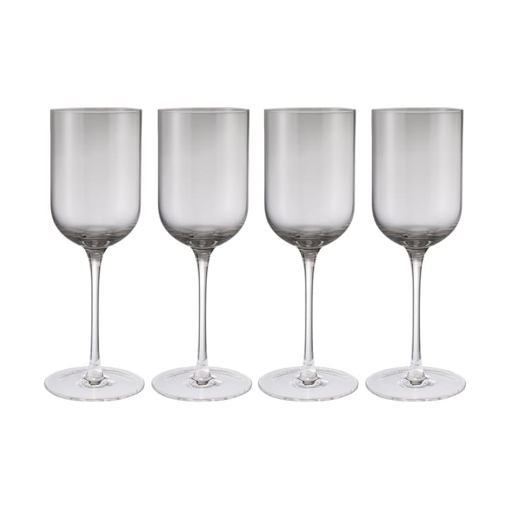 Verres à vin Fuumi 31 cl lot de 4 - Smoke - clair - Blomus