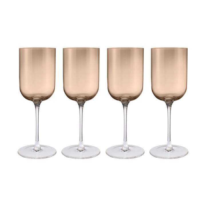 Verres à vin rouge Fuumi 40 cl, lot de 4 - Coffee - clair - Blomus