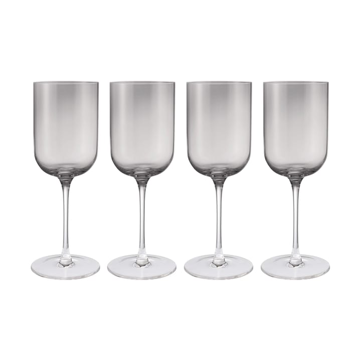 Verres à vin rouge Fuumi 40 cl, lot de 4 - Smoke - clair - Blomus