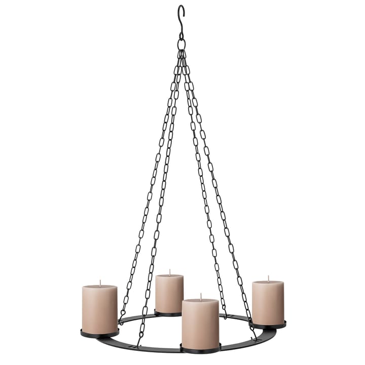 Bougeoir de l'avent Jutta chandelier Ø40 cm, Noir Bloomingville