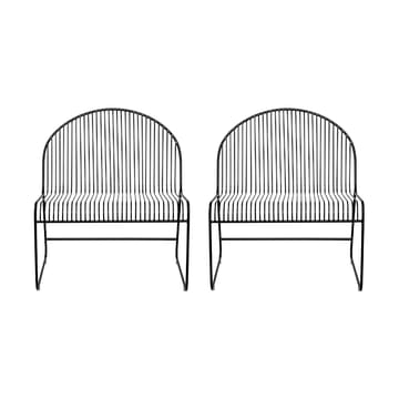 Chaise lounge Friend Lot de 2 Noir - undefined - Bloomingville