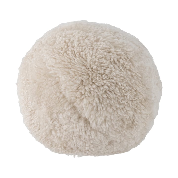 Coussin Betsy en laine de mouton Ø30 cm - Blanc - Bloomingville