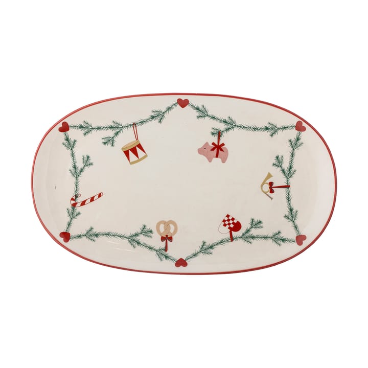 Plateau de service Yule 38,5x23 cm - Blanc - Bloomingville