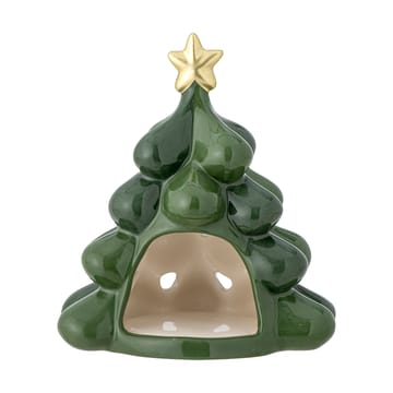 Porte-bougie chauffe-plat sapin de Noël Elof  13,5 cm - Vert - Bloomingville