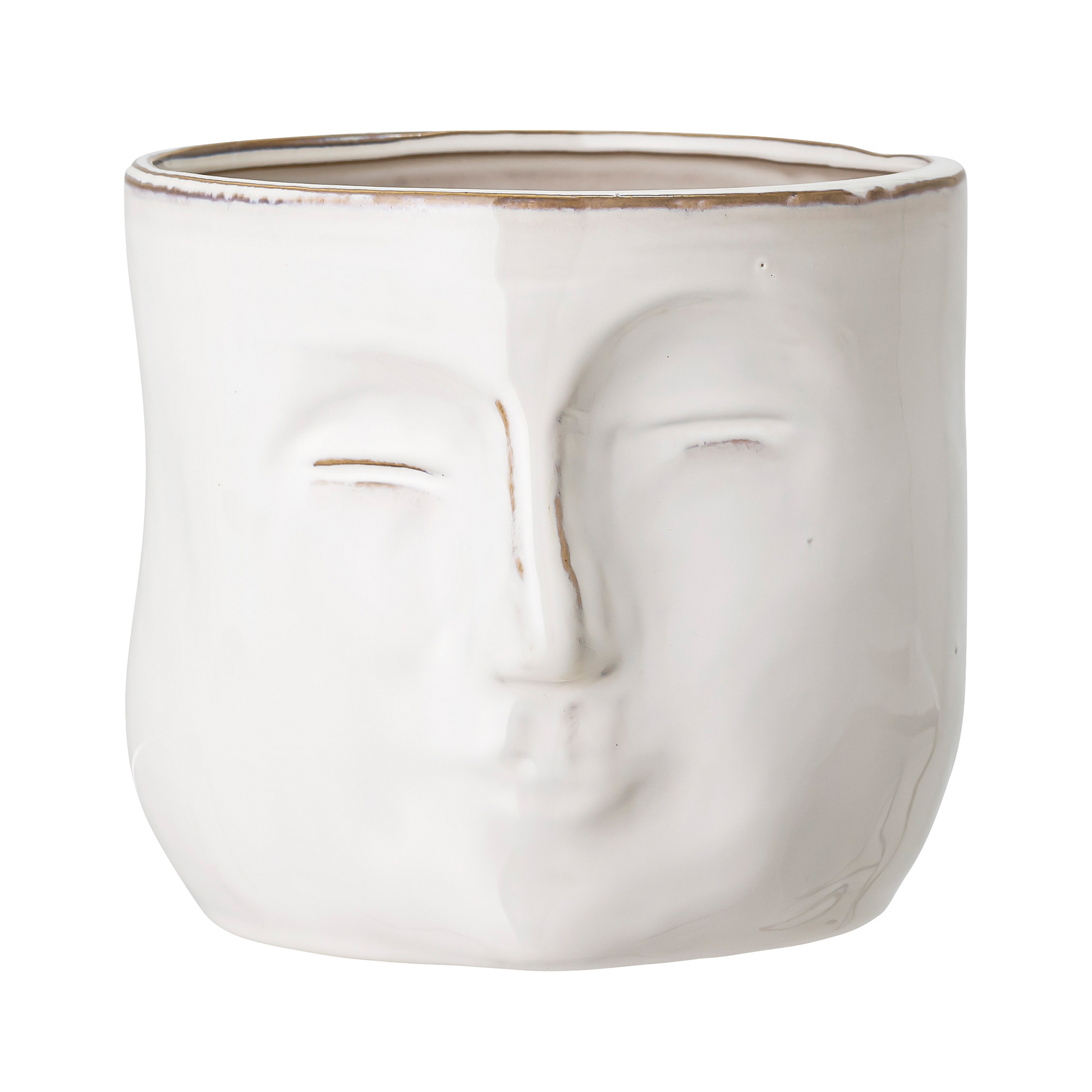 Pot avec visage Bloomingville 16,5x18 cm de Bloomingville 