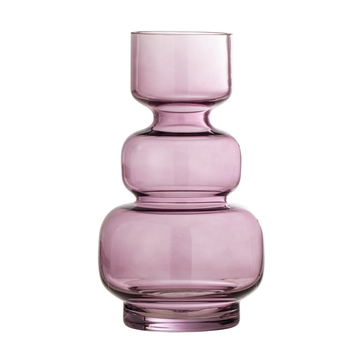 Bloomingville Vase en verre Johnson 16,5 cm Violet