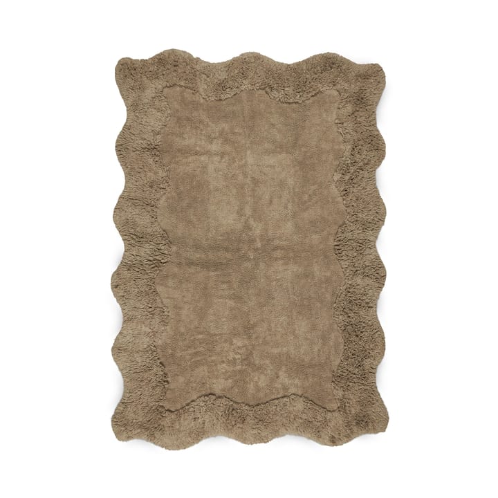 Tapis en coton Curly, 160x230 cm, Beige Boel & Jan