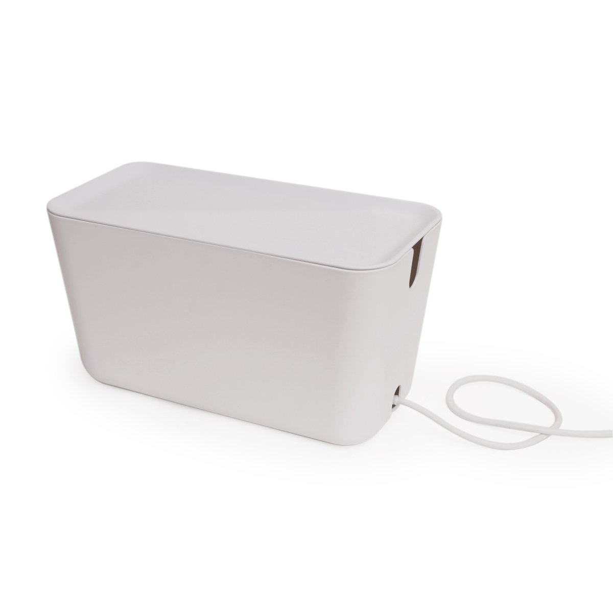 Bosign Rangement pour câbles Cable Organiser XXL Blanc-blanc