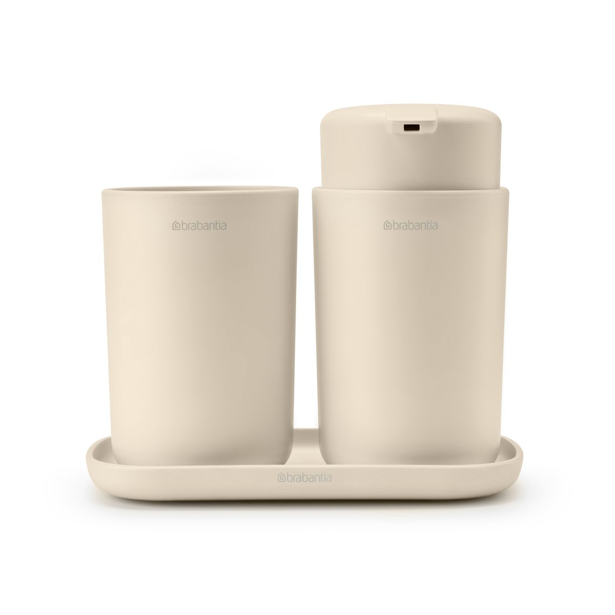 Brabantia Ensemble d"'accessoires pour la salle de bain ReNew 3 pièces Beige Doux