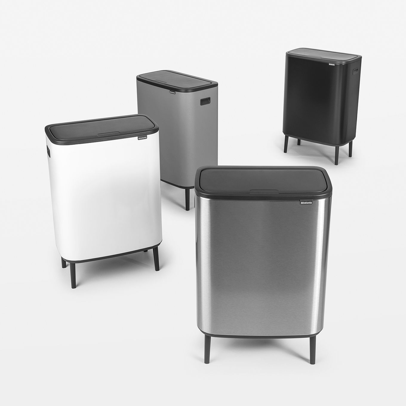 Poubelle Bo touch high 2x30 L de Brabantia - NordicNest.fr