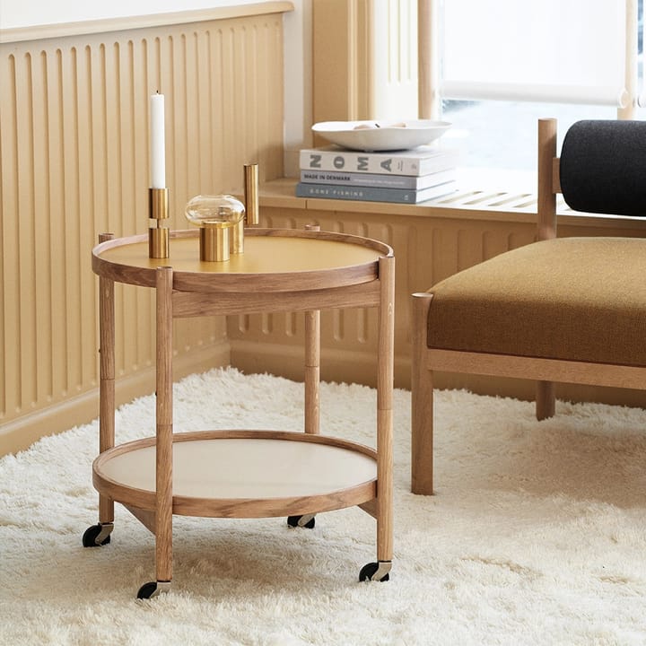 Table roulante Bølling Tray Table model 50, base, structure en chêne laqué noir Brdr. Krüger