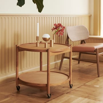 Table roulante Bølling Tray Table model 60 - base, structure en chêne non traité - Brdr. Krüger