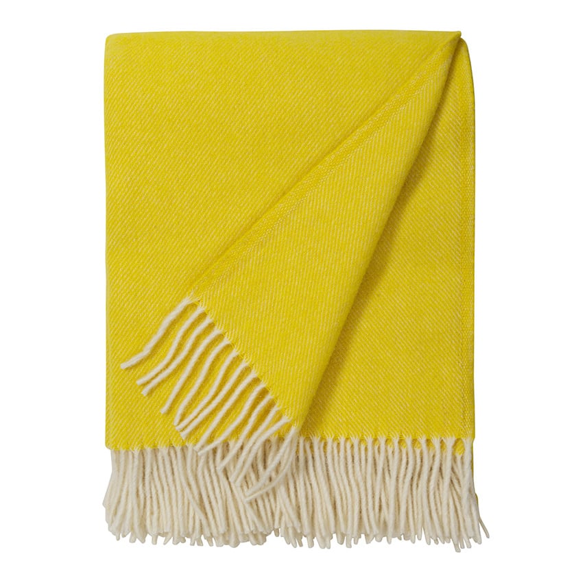 Brita Sweden Couverture en laine Mono Sulphur (jaune)