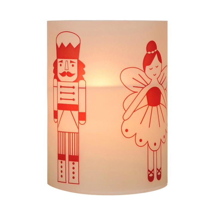 Bougie Fairy Tale 12 cm - Blanc-rouge - Broste Copenhagen