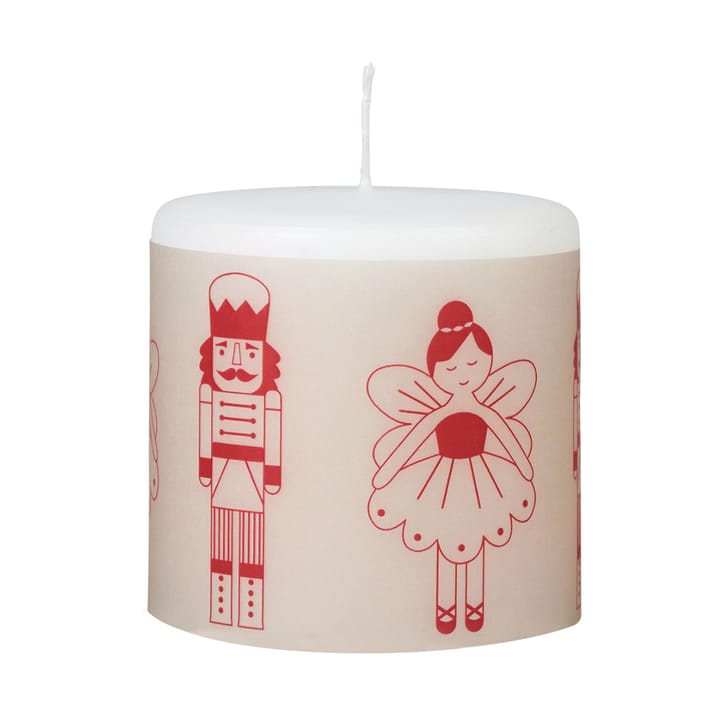 Bougie Fairy Tale 8 cm - Blanc-rouge - Broste Copenhagen