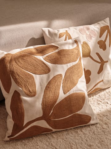 Housse de coussin Herbert 50x50 cm - Golden brown-natural - Broste Copenhagen