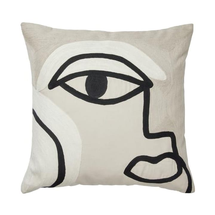 Housse de coussin Manon 50x50 cm - Noir - Broste Copenhagen