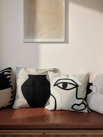 Housse de coussin Manon 50x50 cm - Noir - Broste Copenhagen