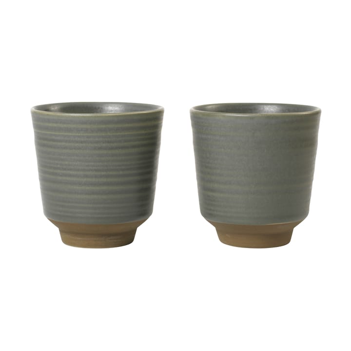 Tasse Miko 15 cl lot de 2 - Dark green - Broste Copenhagen