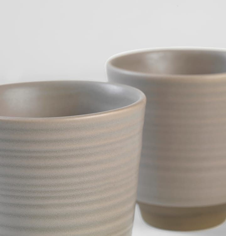 Tasse Miko 15 cl lot de 2, Warm grey Broste Copenhagen