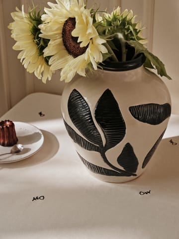 Vase Herbert 40 cm - Black-rainy day green - Broste Copenhagen