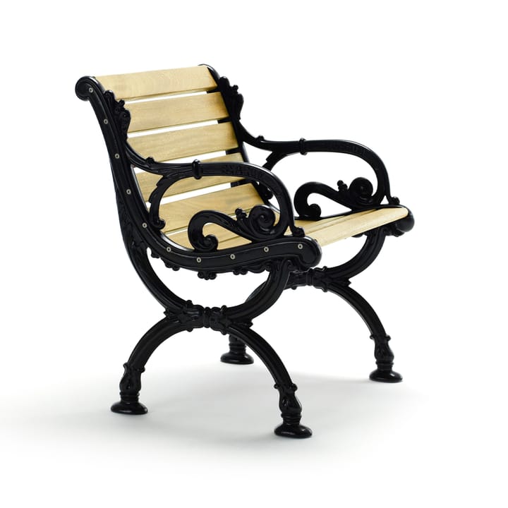 Fauteuil Byarum - Imprégnation de pin, support noir - Byarums bruk