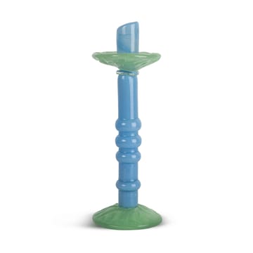 Bougeoir Lara L 32 cm - Bleu clair-vert menthe - Byon